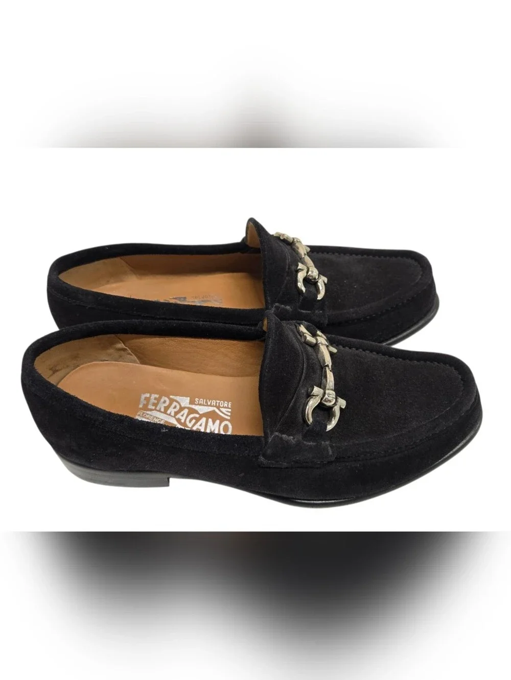 Ferragamo Men's ‎ Suede Gancio-Bit Loafers